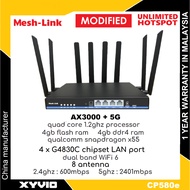 MESH-LINK CP580e AX3000 5G Modem Qualcomm X55 4GB+4GB Modem Router