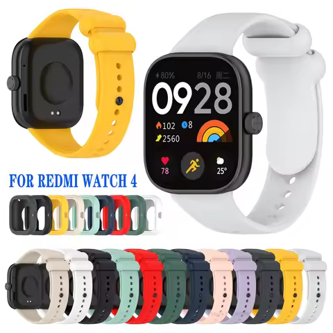 For Xiaomi Redmi watch 4 Silicone Strap Protective Case Bracelet For Redmi watch 4 SmartWatch Watchb