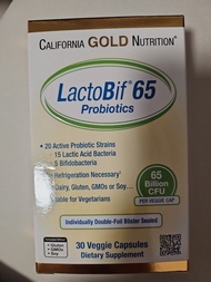 🔥🔥全網最平🔥🔥益生菌 California Gold Nutrition, LactoBif® 65 Probiotics , 65 Billion CFU, 30 Veggie Capsules