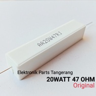 RESISTOR KAPUR 20WATT 47 OHM RESISTOR 20W 47OHM RESISTOR 20 WATT 47ohm