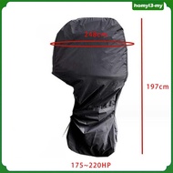 [HomylabMY] Outboard Motor Cover, Full Outboard Engine Cover, Adjustable Oxford Cloth Boat Motor Cover, Engine Hood Covers, Boats Parts