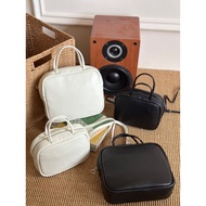 Japanese Aeta Niche Premium Top Grain Leather Handbag - Crossbody Mini Square Bag