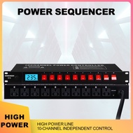 10 channel Power switch controller Digital Display for audio equipment equalizer, mixer, amplifier