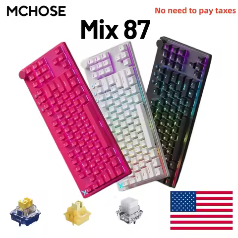 MCHOSE MIX87 Wired Gaming Keyboard Magnetic Swtich Keyboard 8K+256K Esport 0.08ms Low Latency E-Spor