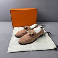 ✨✨✨全新❤Hermes 愛馬仕 Destin Kelly金扣麂皮樂福鞋