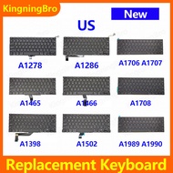 New Replacement Keyboard For Macbook Air Pro A1278 A1286 A1398 A1502 A1465 A1466 A1706 A1707 A1708 A