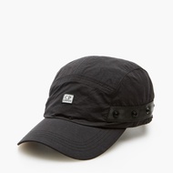 CP COMPANY NYLON FLATT CAP (BLACK)