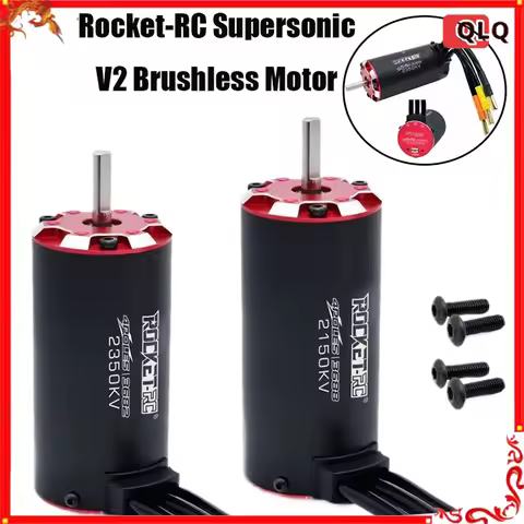 Surpasshobby Rocket-Rc Supersonic V2 Brushless Motor for 1/8 1/10 RC Car Off-Road Boat Temp/Sensor P