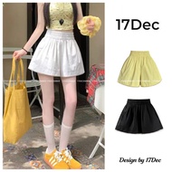 Women's Ruffled A-Line Lace Shorts, Flattering High Waist 17Dec-867