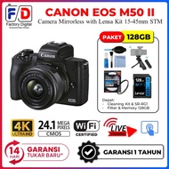 Canon EOS M50 Mark II Kit 15-45mm Mirrorless Kamera EOS M50 II Diskon