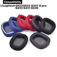 1 Pair Ear Pads Cushions for Logitech G433 G233 G-PRO G533 G230 G231 G331 Headset Earpads Headphone 