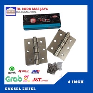 Chrome Door Hinges/Wardrobe Hinges/EIFFEL 4 Inch &amp; 3 Inch Thick Window Hinges