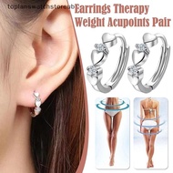 toplanswatchstoreub Magnetic Slimming Earrings Weight Loss Heart Therapy Magnetic Health Chakra MY