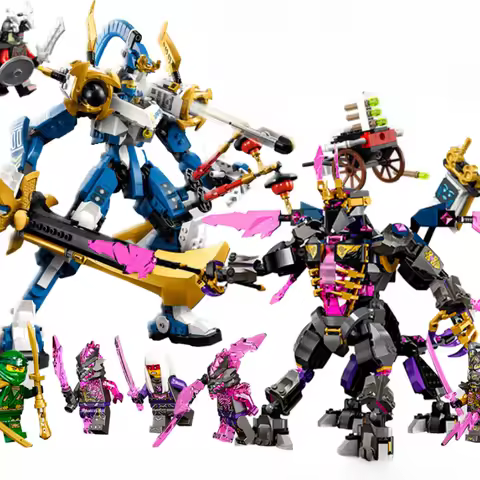 Jay Walker's Titan Mech Building Blocks Skeleton Soldier Katana Assembly Bricks Toys Gift For Adult 