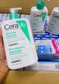 Sữa rửa mặt CeraVe Foaming Facial Cleanser dành cho da dầu 473ml