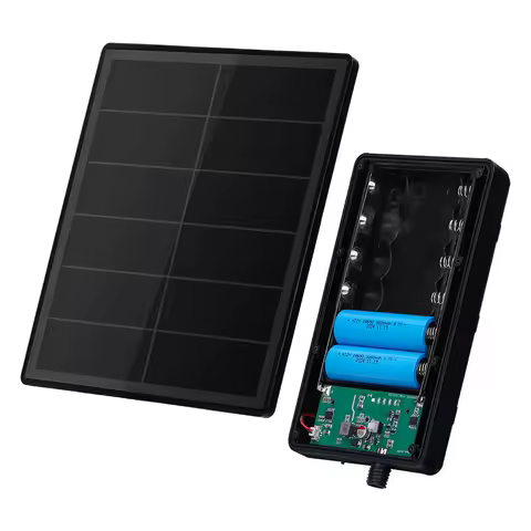 Hunting Trail Camera Solar Panel 5V/1A Solar Battery Charger Kit with Build-in 5200mAH Rechargeable 