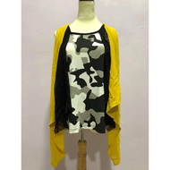 Woman Yellow Cardigan