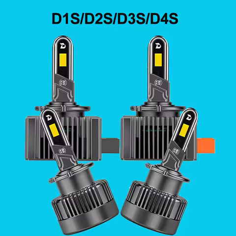 2PCS LED Headlight Bulbs D1S D2S D3S D4S 6000K Plug and Play Replace for Factory Car Lights 3570 CSP