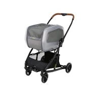 IBIYAYA NEORIDER MULTI-PURPOSE DETACHABLE PET STROLLER - SILVER MIST