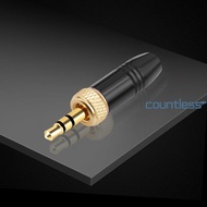 3.5mm Plugs with M6 Internal Thread Metal Connector Headphone Audio Plug for Sony UWP-D21 UWP-D22 fo