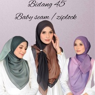 square hijan new collection bawal ombre 2 tone premium cotton voile bidang 45 with ziplock shawl chi