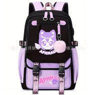 Aphmau Backpack Student School Bag Printed Cartoon Anime Spine Protection Simple Birthday And Holida