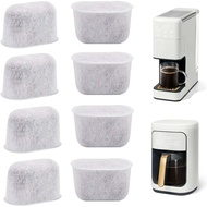 8PCS Penapis Air Arang Gantian Sesuai untuk Mesin Kopi Drew Barrymore & Cuisinart – Meningkatkan Ras