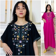 Rianti Rayon Premium Jumbo Embroidered Daster Ld 120 Pb 120 Daster Jumbo
