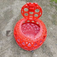 Plastic Big Red Chicken Cage Wedding Chicken Cage New Home Chicken Cage Thickened Rabbit Cage Small 
