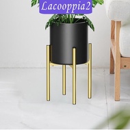 [Lacooppia2] Adjustable Plant Stand Mid Century Plant Holder Home Stylish Corner Iron Item Stand for Indoor Outdoor Living Room