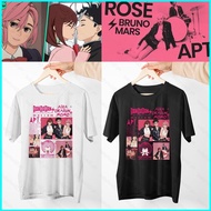 Jersey Dan Da Dan Momo Ayase Ken Takakura Anime T-Shirt Rose Bruno Mars APT BlackPink Kpop short sle