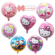 60cm Ball KT Cat Aluminum Film Balloon Girl Child Birthday Hello Kitty Cartoon Decoration Birthday D
