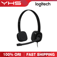 LOGITECH H151 Stereo Headset with In-line Controls Stereo Sound Rotating Mic & Adjustable Headband P