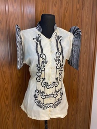Ladies Barong Ethnic Filipiniana Top - Chinese/Sports Collar