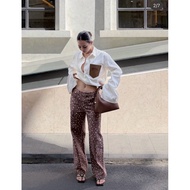 Forwarding New Items ams Low-Waist Jeans Deer Pattern Size M