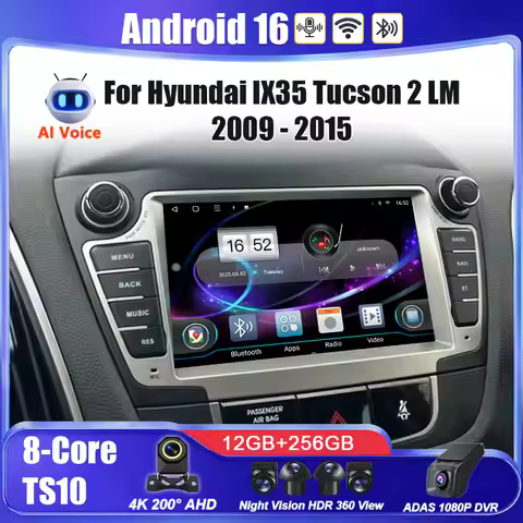 Android 16 Multimedia Radio Car Player GPS Navigation DVD NO 2DIN For Hyundai IX35 Tucson 2 LM 2009-