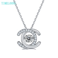 Pass Test 3EX VVS1 D Round Cut 5 MM Real Moissanite Rotatable Diamond Gems Pendant Necklace 925 Ster