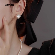 Lovito Pearls Earring LFASCS323