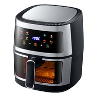 Qipe New 8L stainless steel high-capacity air fryer, home visual electric oven, oil-free, multifunctional, all encompassing Air Fryers