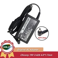 used Original CHICONY A18-065N3A AG19034C291 Laptop Charger 19V 3.42A 65W Power Supply 4.0x1.7mm Gen