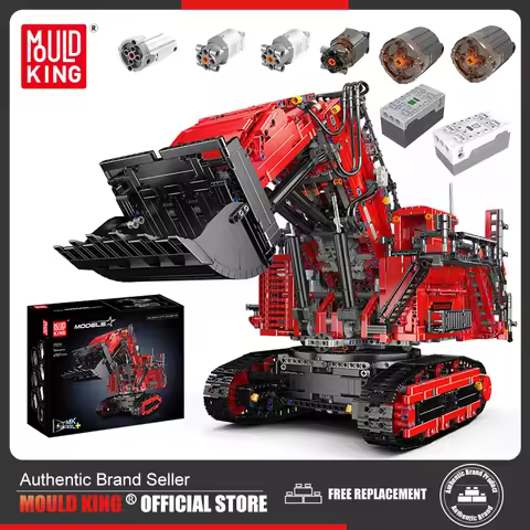 Mould King 17070/17071 Technical Car Building Block Remote Control R9800 Excavator Model Assembly Tr