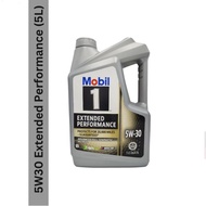 Mobil 1 Extended Performance 5w30 Advanced Fully Synthetic Engine Oil 4.73L *(124317US-Gold label)* 