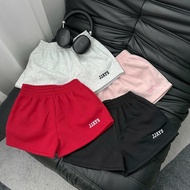 JJAYS Letter Embroidered Cotton Flannel Shorts, Jaystoree Women's Form