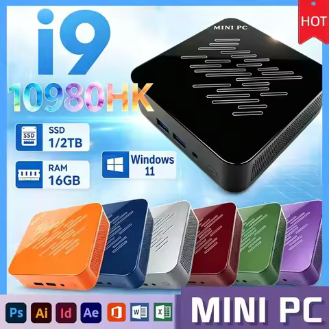 Core I9-10980HK High Performance Mini PC 16GB RAM 2048GB SSD, For Gaming, Editing, Design & Office M