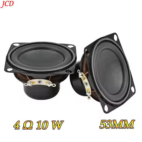 1Pcs 2 Inch Full Range Speaker 4 Ohm 10W Bluetooth Speaker 53MM Bass Speaker For Charge 3 Repair Mul