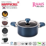 Happycall 20CM / 24CM Non Stick Induction Classic Titanium Stock Pot with Lid / Periuk Korea / Periu