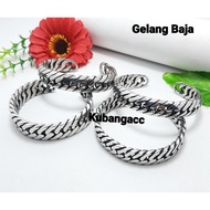 Papuan Steel Bracelet Woven Chain Monel Woven Bracelet Cool Men's Bracelet Stainless Bracelet