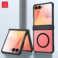 XUNDD Case For Samsung Galaxy Z Flip 5 6 7 FE W25 Flip Case Anti Fall Bumper Protective Casing Trans