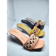 ARCELIO - BRAIDED GLASS TOFU HEELS AR01