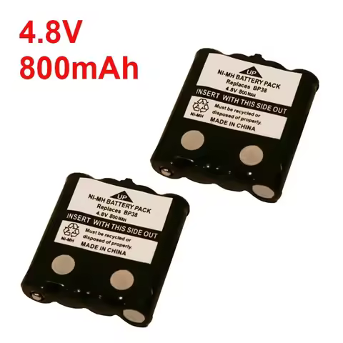 2pcs/lot 4.8V 800MAH NI-MH rechargeable Battery Pack For Uniden BP-38 BP-40 BT-1013 BT-537 GMR FRS 2